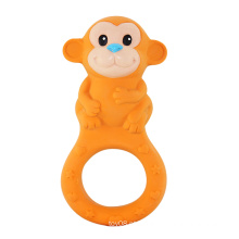 Macaco em forma de brinquedos de dentes de borracha, teethers de borracha, brinquedo do bebê Teether
